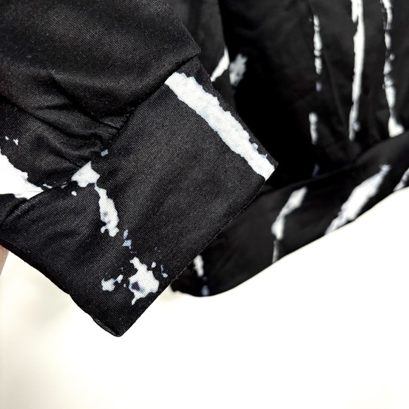 Tie Dye Top Off Shoulder Black White Small New Clearance - Picture 6 of 10